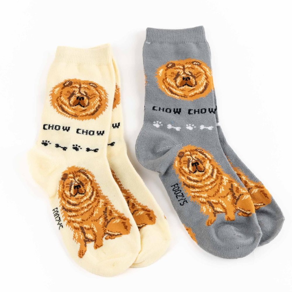 Chow Chow Dog Rescue Puppy Dogs Animal Companion Breed Foozys Socks 2 Pairs